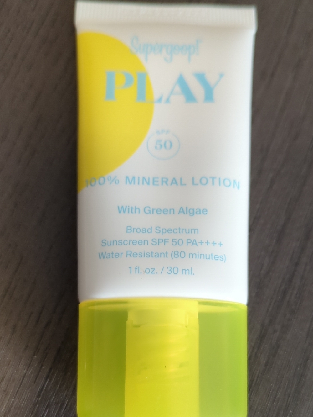 Supergoop! PLAY Mineral Lotion SPF 50 - Yellow and White Tube